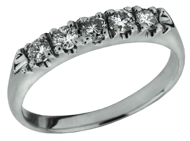 Hovedbilde Hvitt gull rekkering 1,0 ct ...