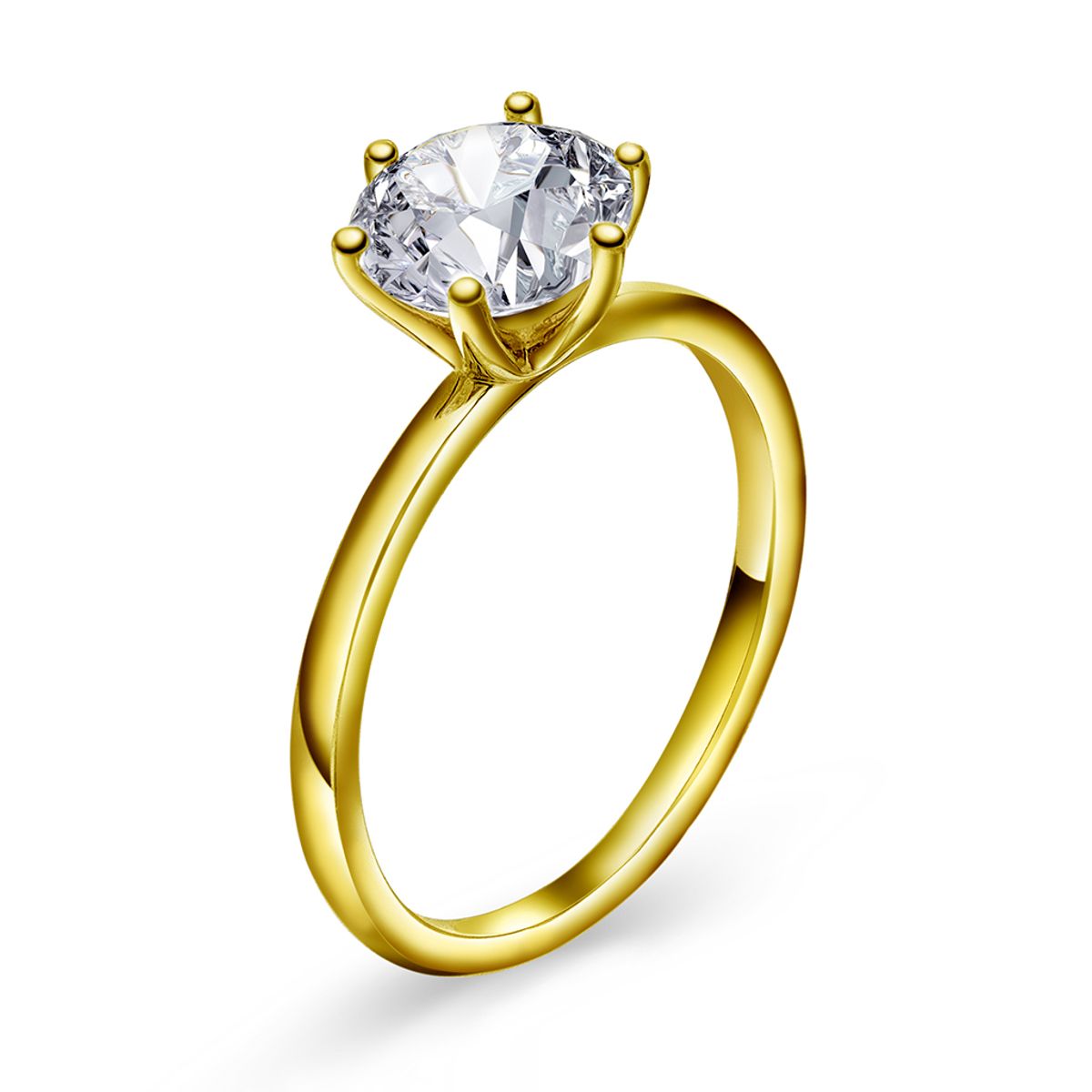 Chloe ring i sølv med blank zirkonia