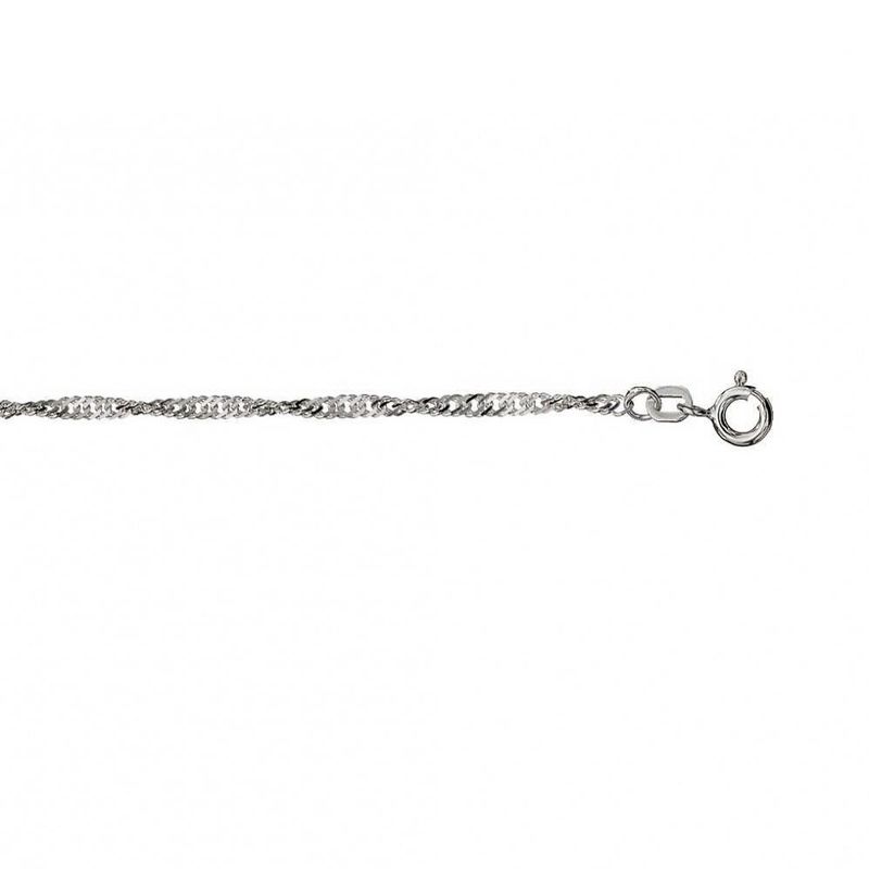Singapore armbånd, sølv 2,3mm/18,5cm