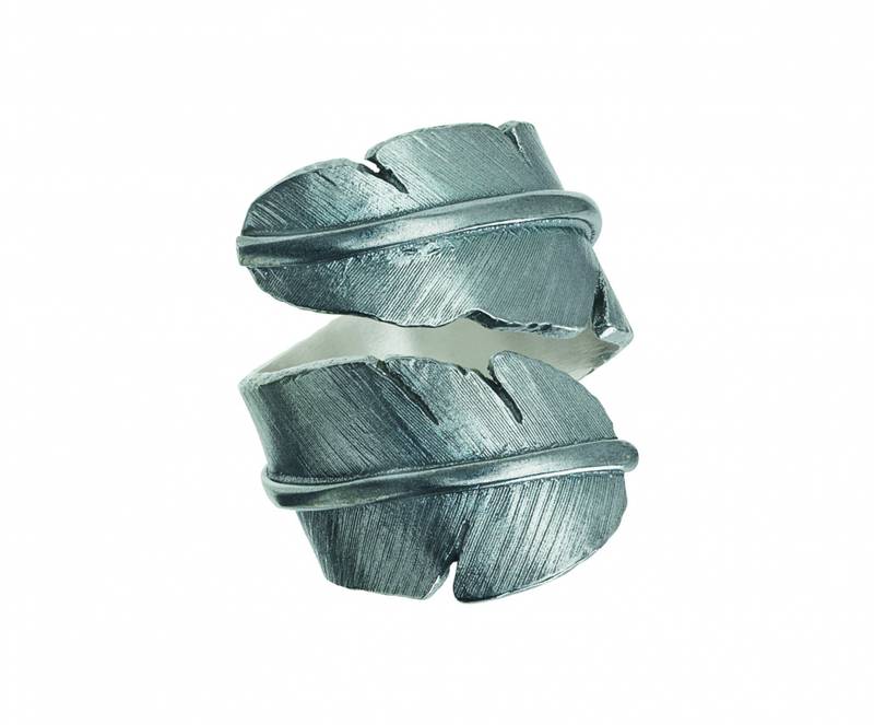Feather ring, oksydert stor