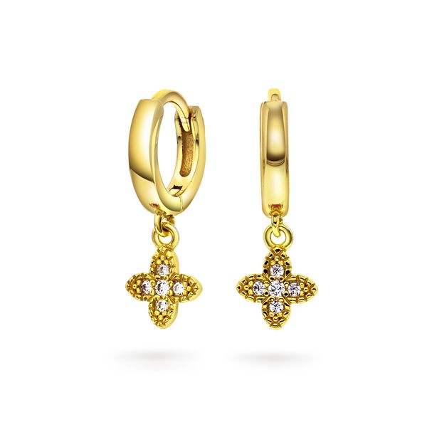 Hovedbilde Øreringer i forgylt sølv med ...