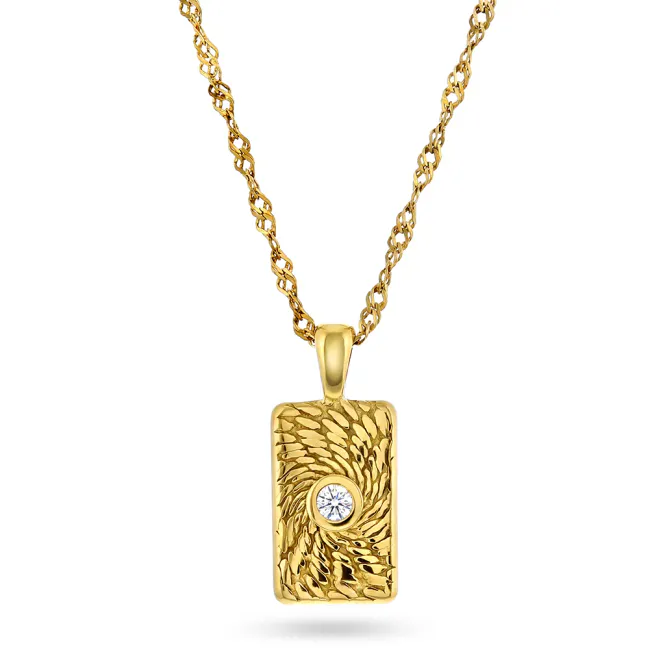 Hovedbilde Fate necklace i forgylt stål ...