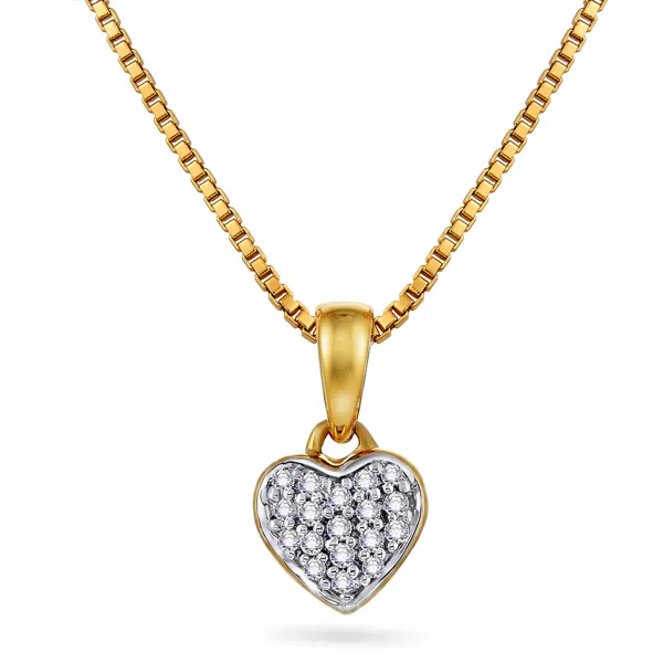 Hovedbilde Smykke i gull med diamant ...