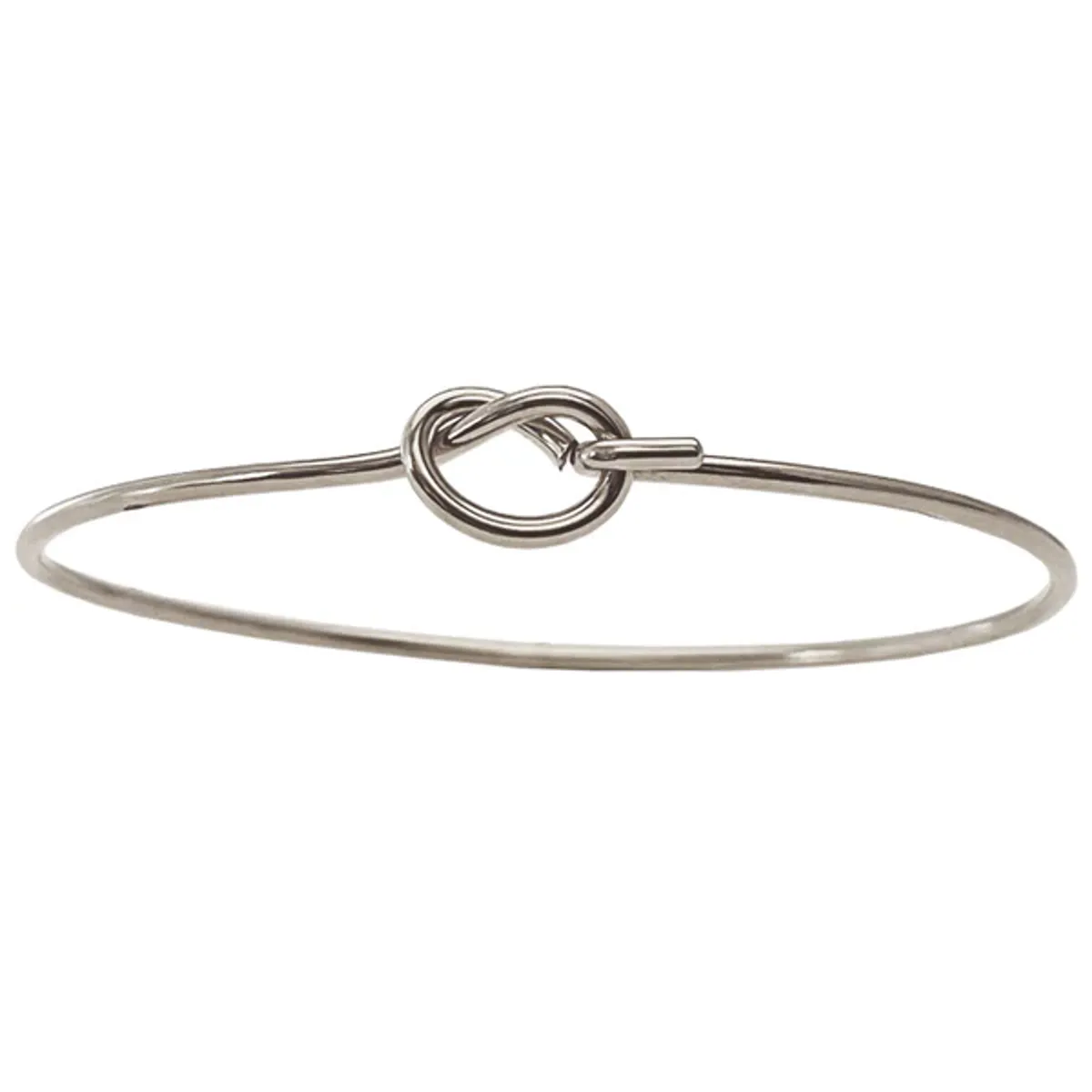 Knot armring, rhodinert