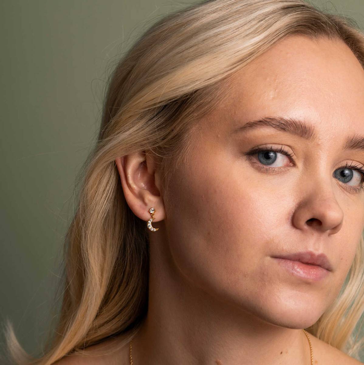 Star øredobber med zirkonia