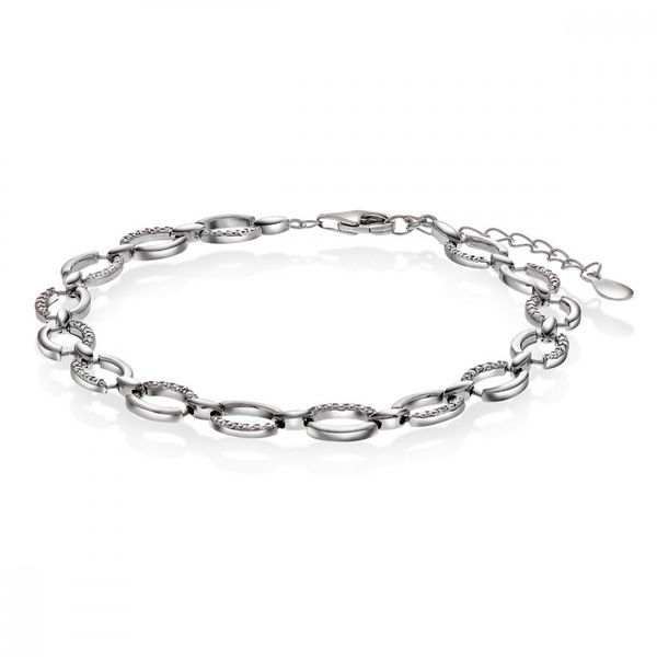 Hovedbilde Armbånd i rhodinert sølv med ...