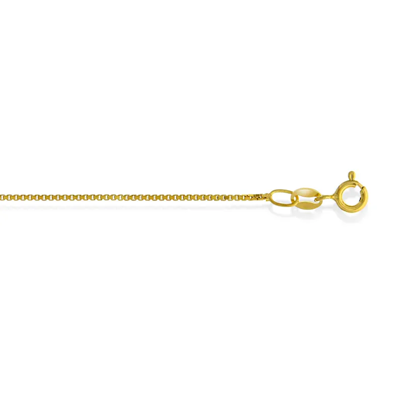 0,7mm/50cm  veneziansk kjede i forgylt sølv 